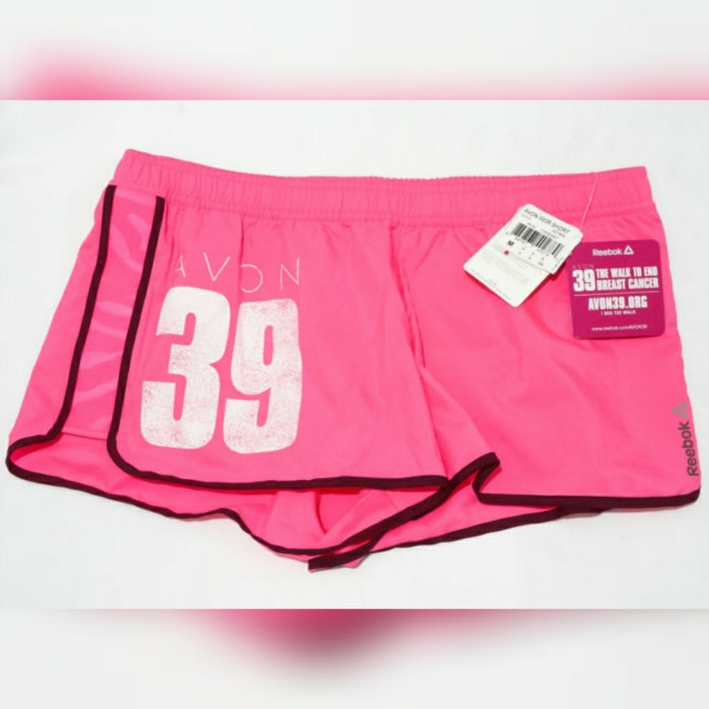 Reebok Avon Running Trainer Shorts Breast Cancer